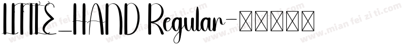 LITTLE_HAND Regular字体转换